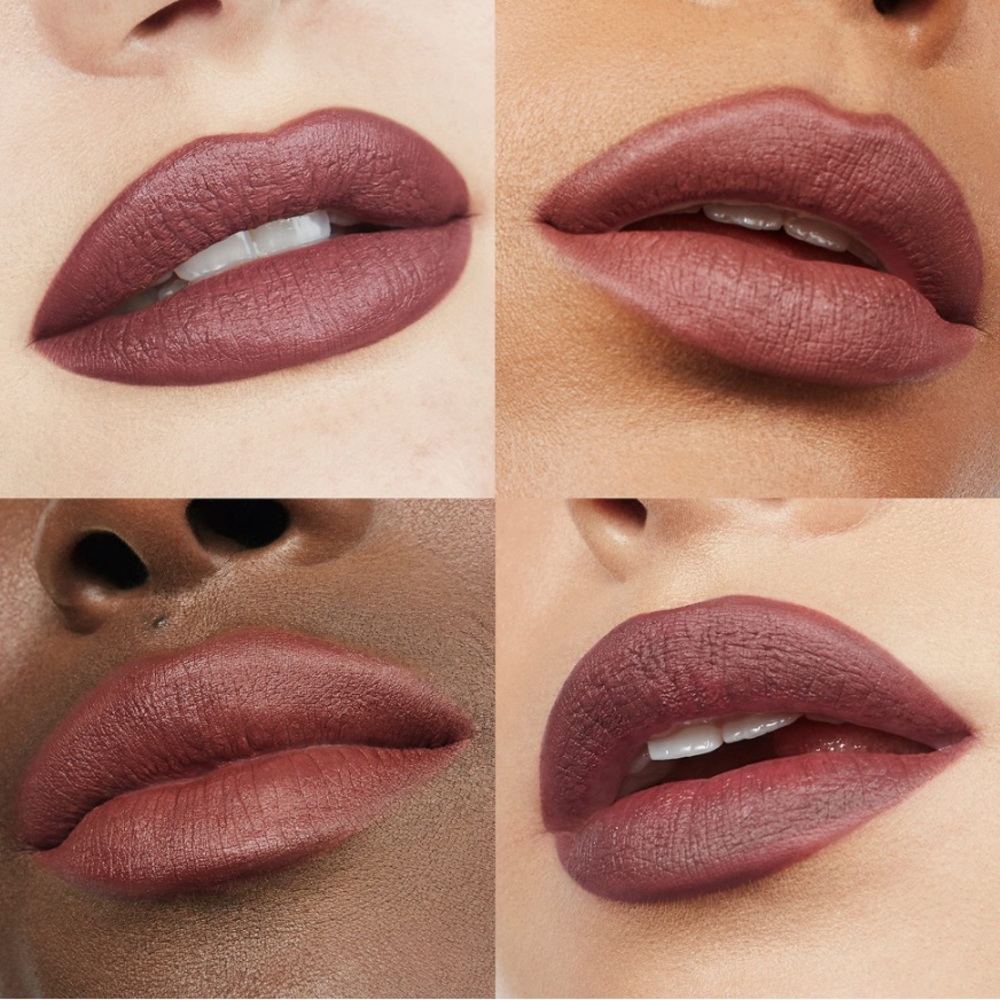 Nicole Makeup By Mario Ultra Suede Lipstick Burgundy Brown Brand New in Box